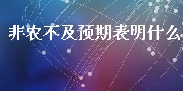 非农不及预期表明什么_https://www.kuaijiepai.net_投资理财_第1张