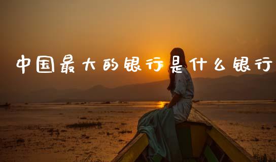 中国最大的银行是什么银行_https://www.kuaijiepai.net_期货理财_第1张