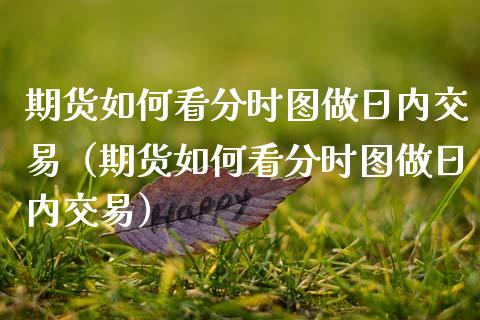 期货如何看分时图做日内交易（期货如何看分时图做日内交易）_https://www.kuaijiepai.net_国际期货_第1张