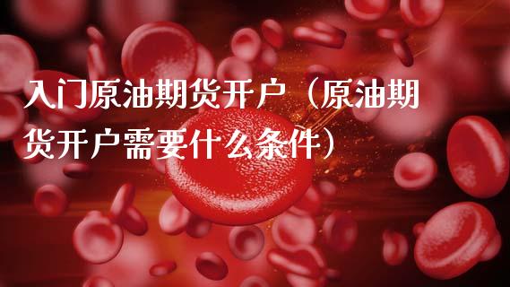 入门原油期货开户（原油期货开户需要什么条件）_https://www.kuaijiepai.net_国际期货_第1张