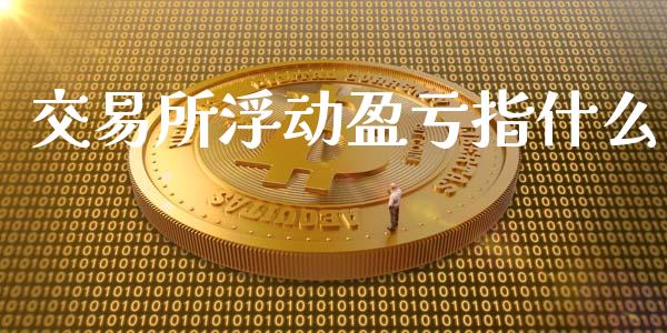交易所浮动盈亏指什么_https://www.kuaijiepai.net_新股新闻_第1张