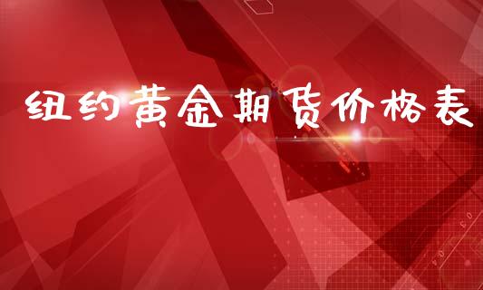 纽约黄金期货价格表_https://www.kuaijiepai.net_国际期货_第1张