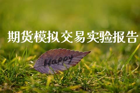 期货模拟交易实验报告_https://www.kuaijiepai.net_国际期货_第1张
