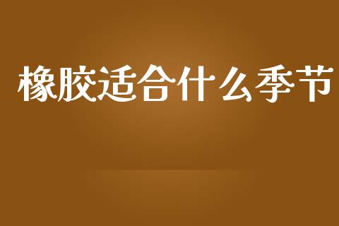 橡胶适合什么季节_https://www.kuaijiepai.net_期货在线_第1张