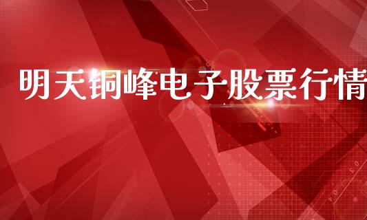 明天铜峰电子股票行情_https://www.kuaijiepai.net_国际股建_第1张