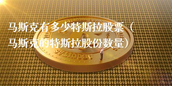 马斯克有多少特斯拉股票（马斯克的特斯拉股份数量）_https://www.kuaijiepai.net_股票理论_第1张