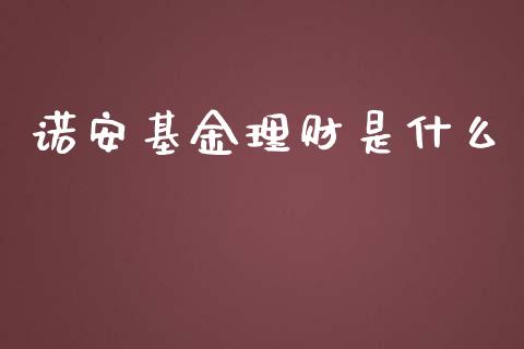 诺安基金理财是什么_https://www.kuaijiepai.net_期货理财_第1张