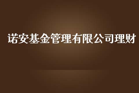 诺安基金管理有限公司理财_https://www.kuaijiepai.net_投资理财_第1张