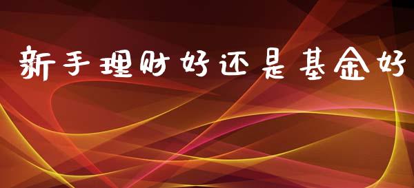 新手理财好还是基金好_https://www.kuaijiepai.net_期货理财_第1张