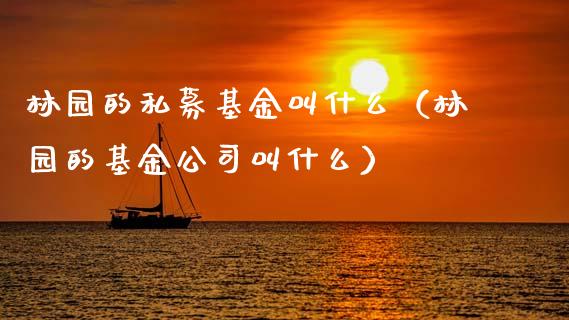 林园的私募基金叫什么（林园的基金公司叫什么）_https://www.kuaijiepai.net_投资理财_第1张