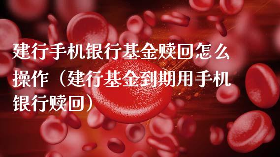 建行手机银行基金赎回怎么操作（建行基金到期用手机银行赎回）_https://www.kuaijiepai.net_投资理财_第1张