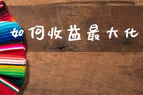 如何收益最大化_https://www.kuaijiepai.net_期货在线_第1张