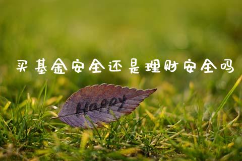 买基金安全还是理财安全吗_https://www.kuaijiepai.net_投资理财_第1张