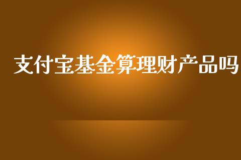 支付宝基金算理财产品吗_https://www.kuaijiepai.net_投资理财_第1张