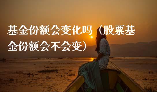 基金份额会变化吗（股票基金份额会不会变）_https://www.kuaijiepai.net_投资理财_第1张