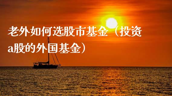 老外如何选股市基金（投资a股的外国基金）_https://www.kuaijiepai.net_投资理财_第1张