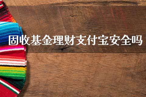 固收基金理财支付宝安全吗_https://www.kuaijiepai.net_期货理财_第1张