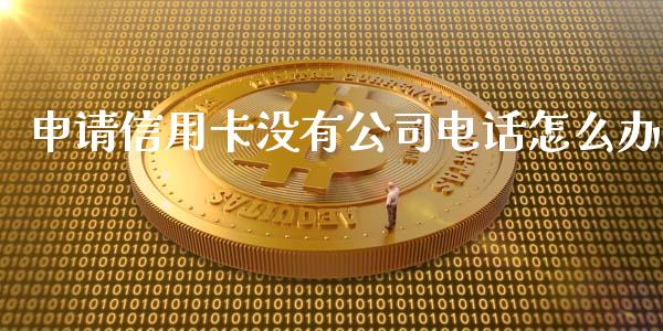 申请信用卡没有公司电话怎么办_https://www.kuaijiepai.net_期货资讯_第1张