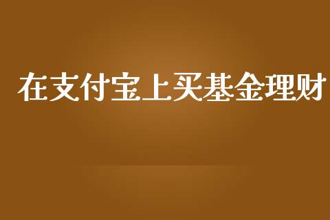 在支付宝上买基金理财_https://www.kuaijiepai.net_期货理财_第1张