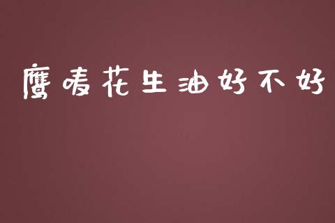 鹰唛花生油好不好_https://www.kuaijiepai.net_国际期货_第1张
