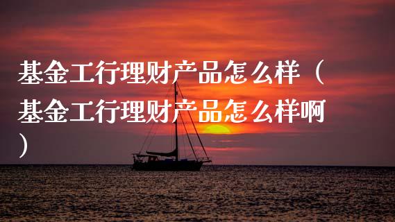 基金工行理财产品怎么样（基金工行理财产品怎么样啊）_https://www.kuaijiepai.net_期货理财_第1张