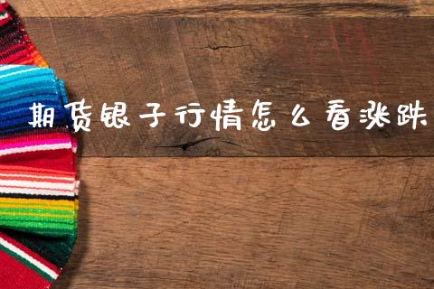 期货银子行情怎么看涨跌_https://www.kuaijiepai.net_期货资讯_第1张