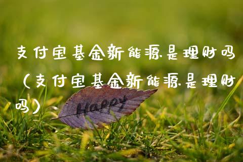 支付宝基金新能源是理财吗（支付宝基金新能源是理财吗）_https://www.kuaijiepai.net_期货理财_第1张