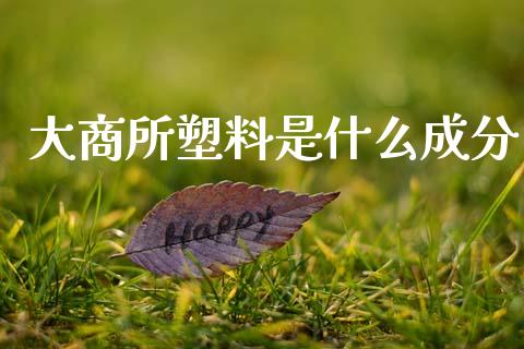 大商所塑料是什么成分_https://www.kuaijiepai.net_国际期货_第1张