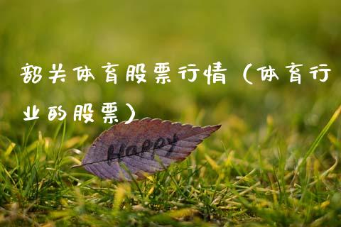 韶关体育股票行情（体育行业的股票）_https://www.kuaijiepai.net_新股新闻_第1张