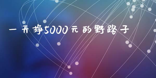 一天挣5000元的野路子_https://www.kuaijiepai.net_期货在线_第1张