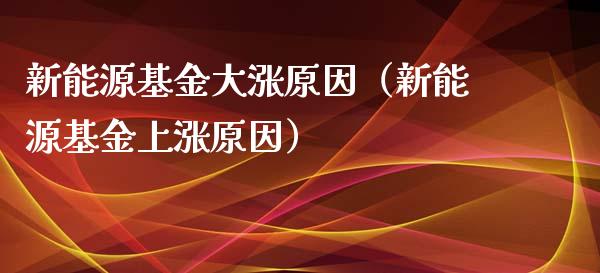 新能源基金大涨原因（新能源基金上涨原因）_https://www.kuaijiepai.net_期货理财_第1张