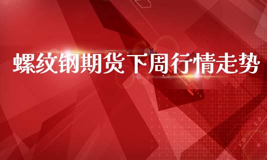 螺纹钢期货下周行情走势_https://www.kuaijiepai.net_期货在线_第1张