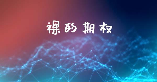 裸的期权_https://www.kuaijiepai.net_期货资讯_第1张