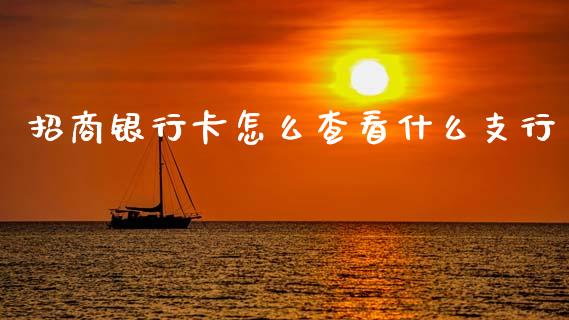 招商银行卡怎么查看什么支行_https://www.kuaijiepai.net_期货理财_第1张