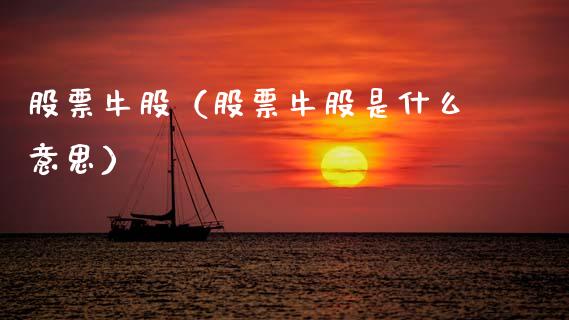 股票牛股（股票牛股是什么意思）_https://www.kuaijiepai.net_股票理论_第1张