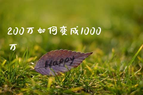 200万如何变成1000万_https://www.kuaijiepai.net_投资理财_第1张