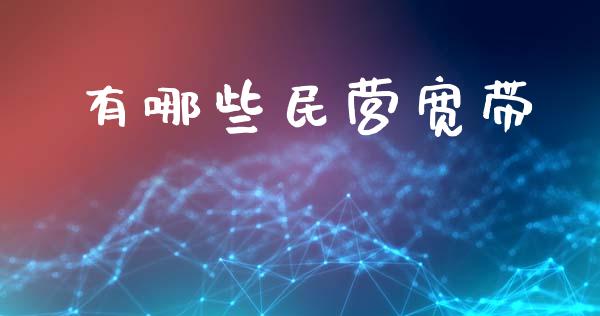 有哪些民营宽带_https://www.kuaijiepai.net_国际股建_第1张