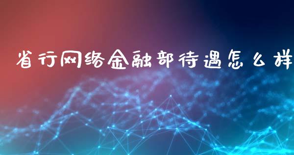 省行网络金融部待遇怎么样_https://www.kuaijiepai.net_投资理财_第1张