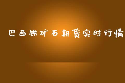 巴西铁矿石期货实时行情_https://www.kuaijiepai.net_国际期货_第1张