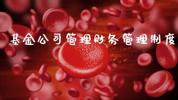 基金公司管理财务管理制度_https://www.kuaijiepai.net_投资理财_第1张