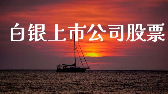 白银上市公司股票_https://www.kuaijiepai.net_国际期货_第1张