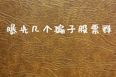 曝光几个骗子股票群_https://www.kuaijiepai.net_期货在线_第1张