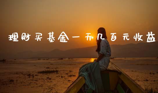 理财买基金一天几百元收益_https://www.kuaijiepai.net_投资理财_第1张