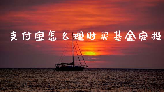 支付宝怎么理财买基金定投_https://www.kuaijiepai.net_期货理财_第1张