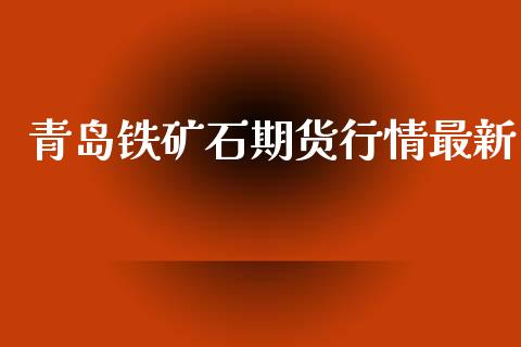 青岛铁矿石期货行情最新_https://www.kuaijiepai.net_期货在线_第1张