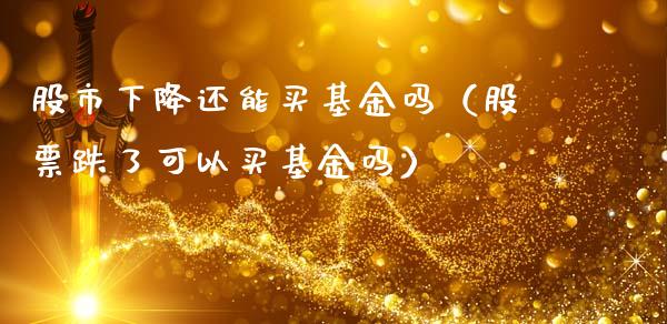 股市下降还能买基金吗（股票跌了可以买基金吗）_https://www.kuaijiepai.net_投资理财_第1张