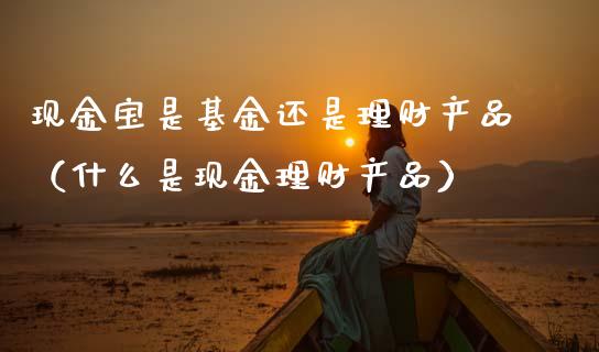 现金宝是基金还是理财产品（什么是现金理财产品）_https://www.kuaijiepai.net_期货理财_第1张