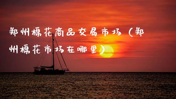 郑州棉花商品交易市场（郑州棉花市场在哪里）_https://www.kuaijiepai.net_国际期货_第1张