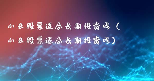 小米股票适合长期投资吗（小米股票适合长期投资吗）_https://www.kuaijiepai.net_国际股建_第1张