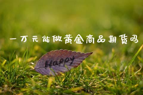 一万元能做黄金商品期货吗_https://www.kuaijiepai.net_国际期货_第1张